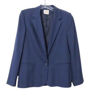 Vintage Country Suburbans Blazer Women's 8 Navy Blue Lined, Business Career